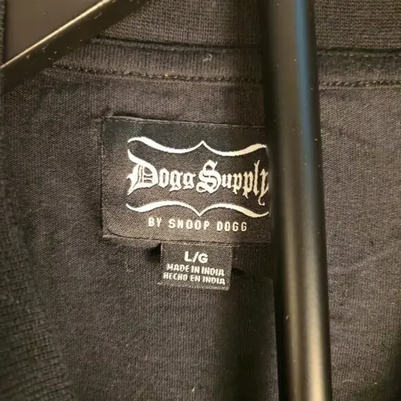 Snoop Dogg Dogg Supply Graphic T Shirt Black Mens Large Rap Hip Hop Tee - Picture 3 of 4